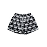 Memory Lane Barbwire Print Mesh Shorts (Black) - Memory Lane