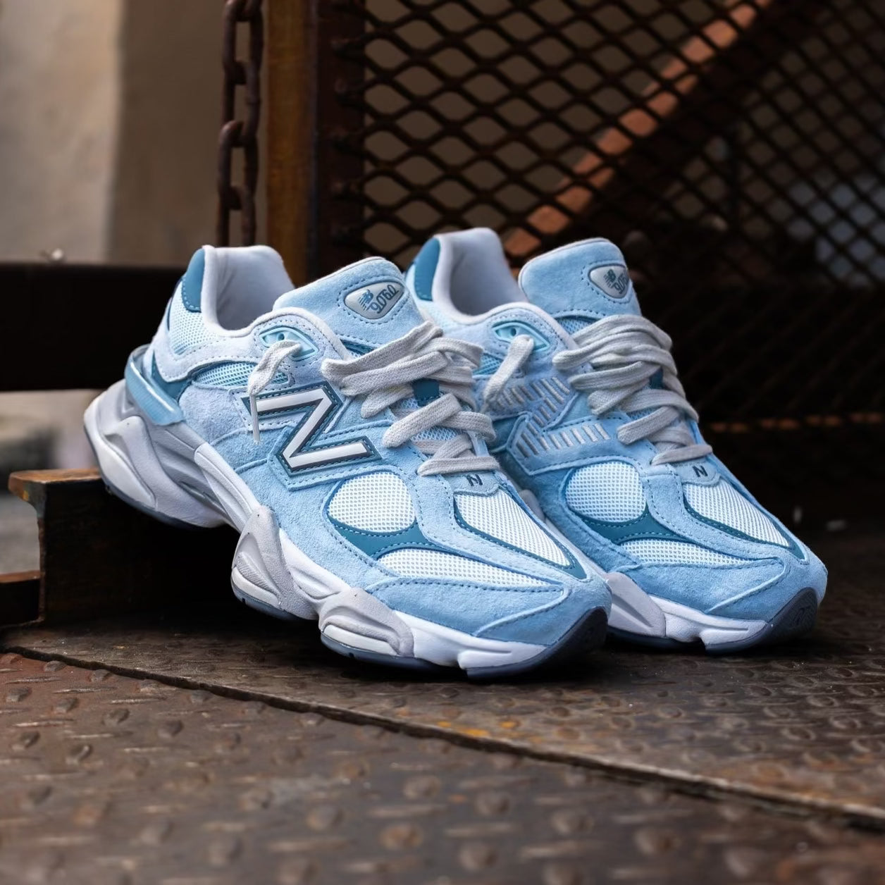 Mens New Balance 9060 (Chrome Blue) - U9060EED - SNEAKER TOWN