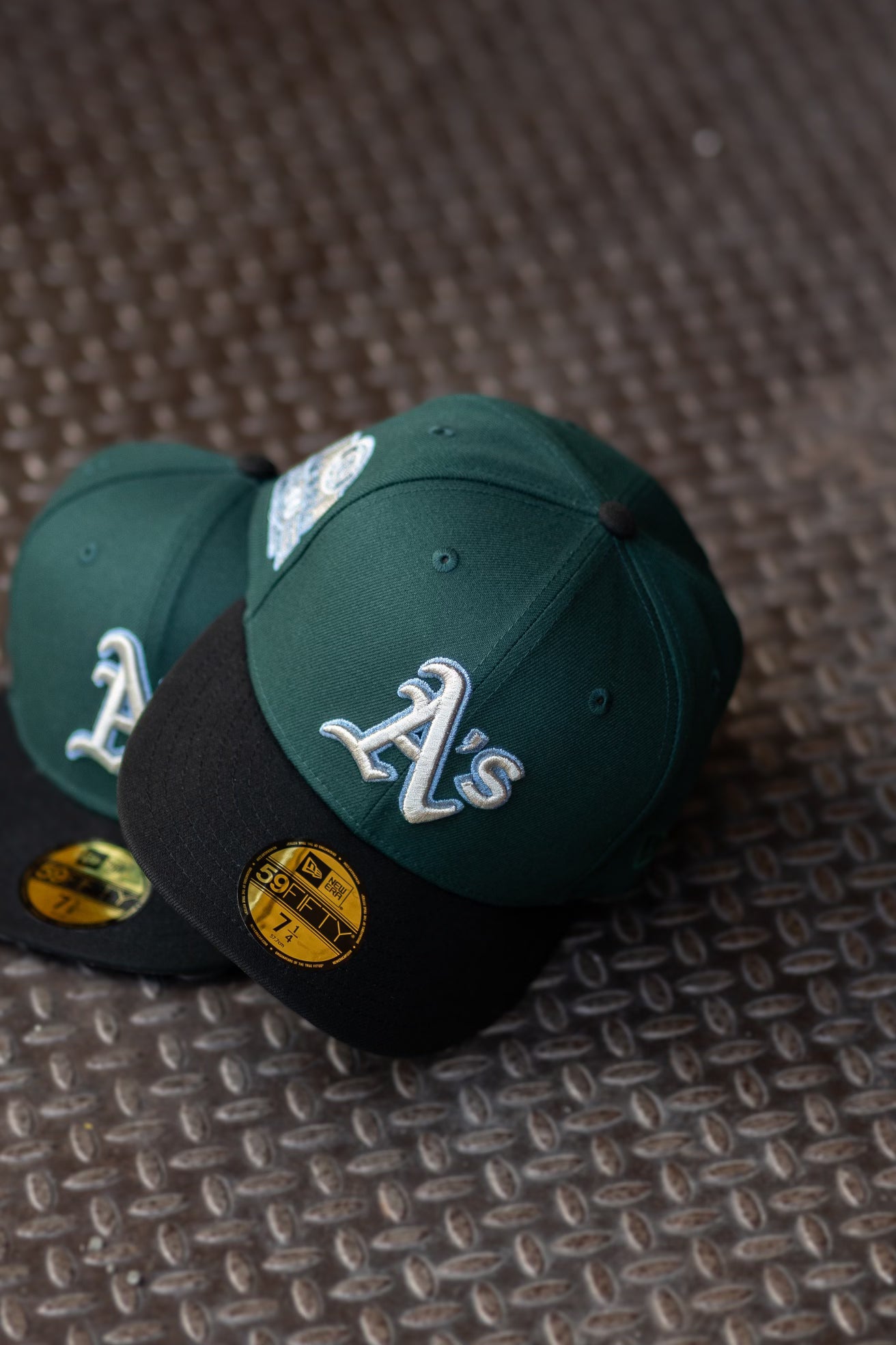 New Era Oakland Athletics 40th Anniversary Side Patch Grey UV (Dark Green/Black) - New Era