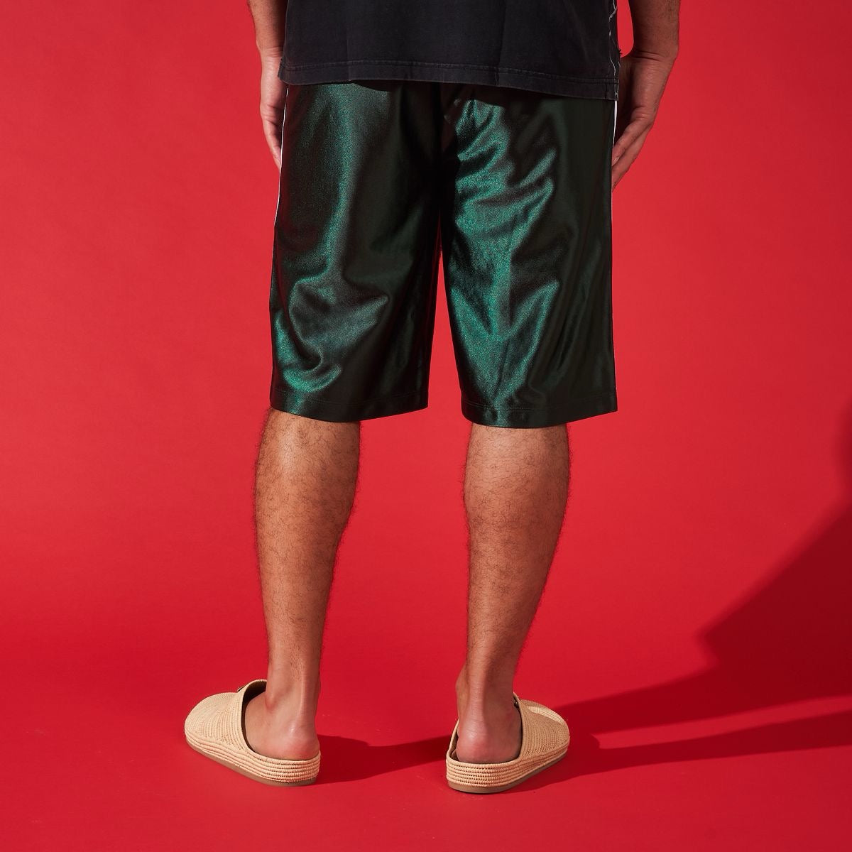 DUAA ''FOCUS'' GREEN STONE TRACK SHORT - DUAA