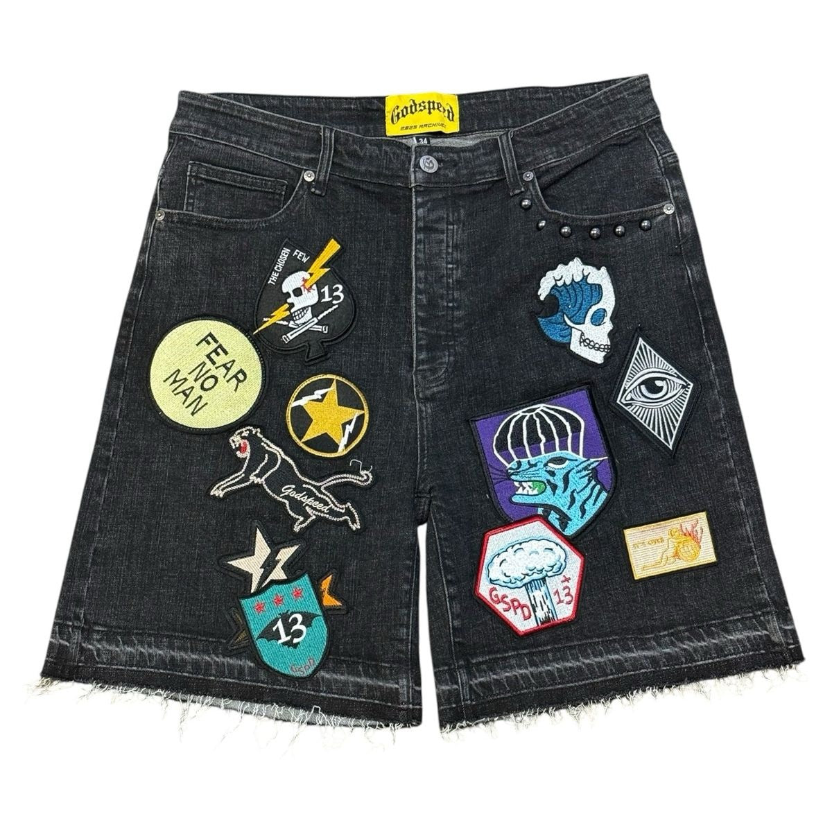 Godspeed "Patchwork" Denim Shorts - Godspeed
