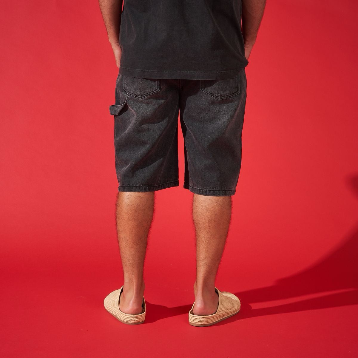 DUAA ''THRIVING'' FLAME STONE DENIM SHORT - DUAA