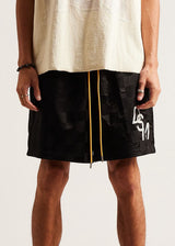 DSM Checkered Nylon Short-Black - Diet Starts Monday