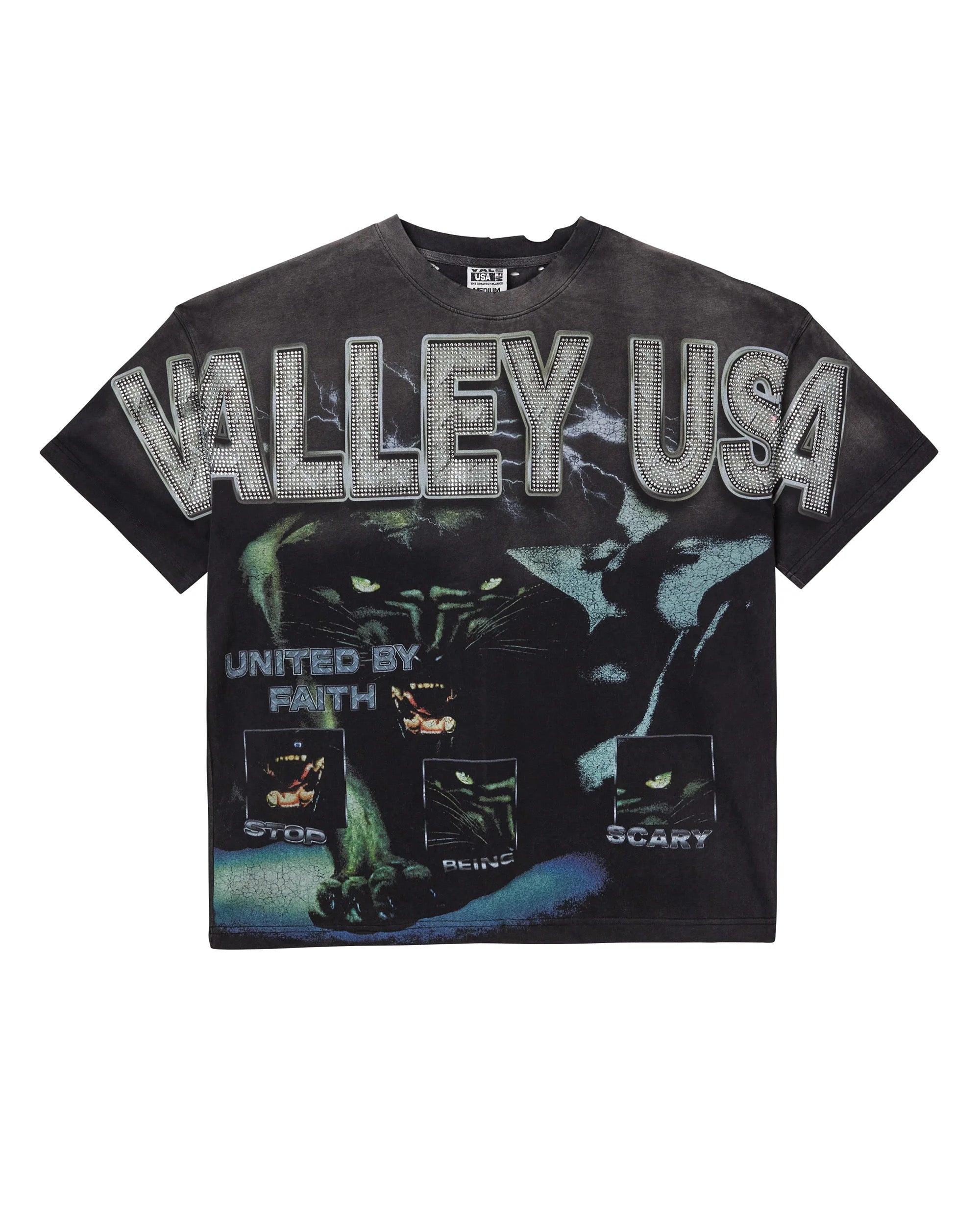 Vale Forever Faith Bling Tee (Black) - VALE