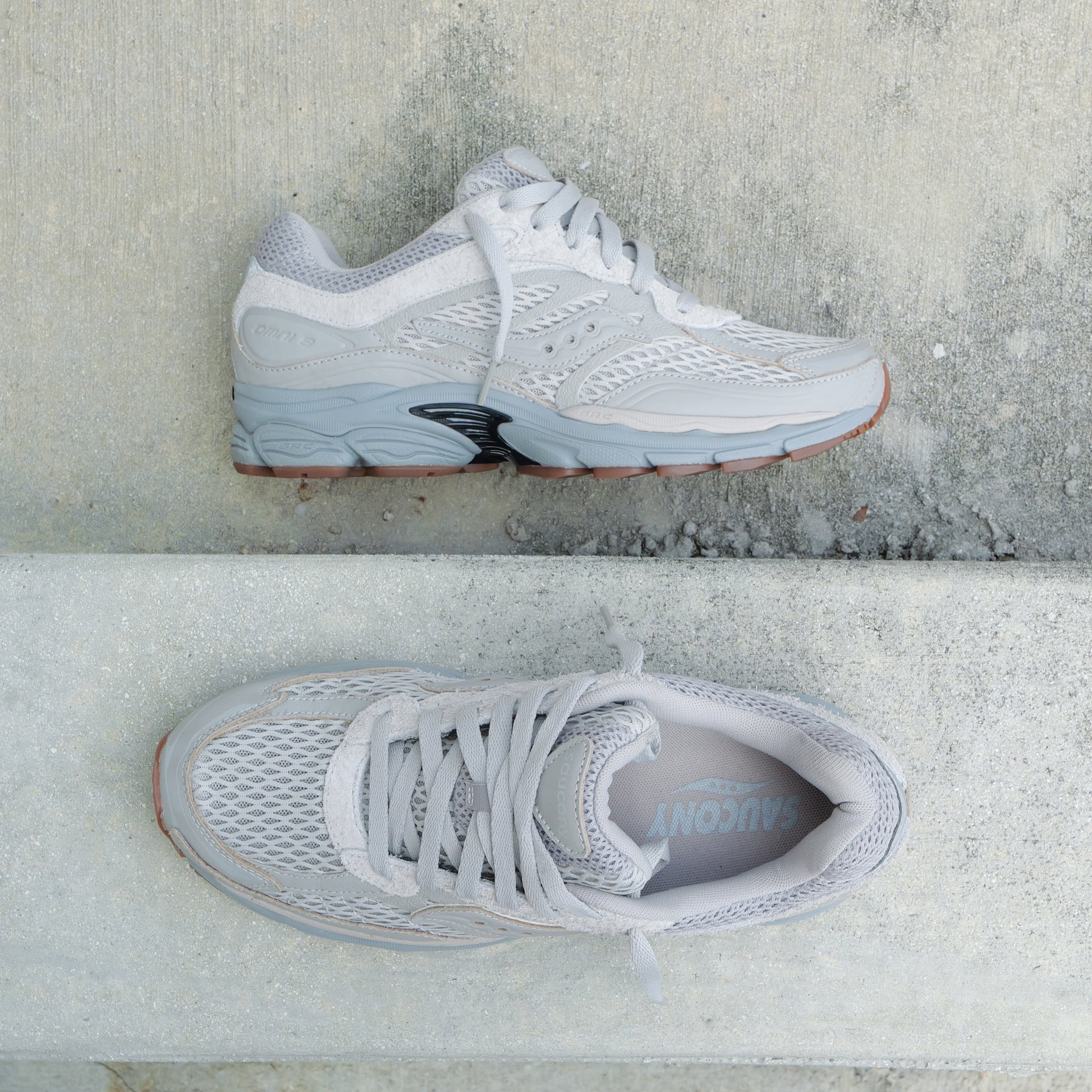Mens Saucony ProGrid Omni 9 (Crafted Grey) - Saucony