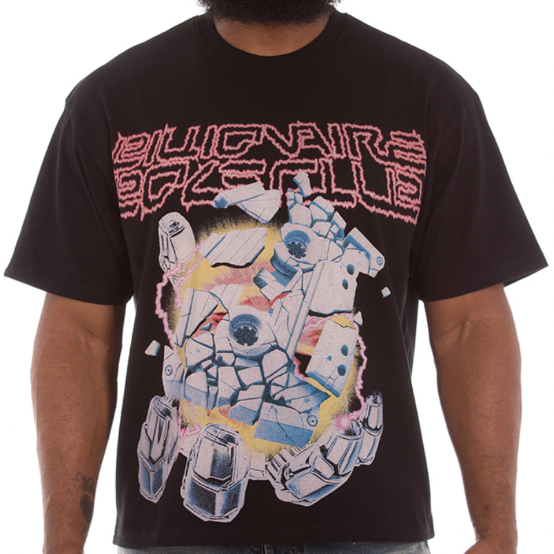 Billionaire Boys Club Abandon Planet SS Knit (Cropped Fit) (Black) - Billionaire Boys Club