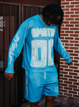 MIXED EMOTION- Blue 'Lightning' Long Sleeve - Mixed Emotion