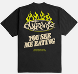 Outrank See Me Eating Heavyweight T-shirt (Black) - Outrank