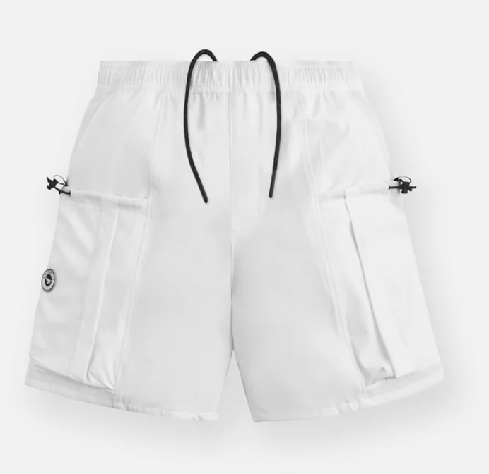 PAPER PLANES Flight Lined Cargo Shorts (White) - Paper Plane