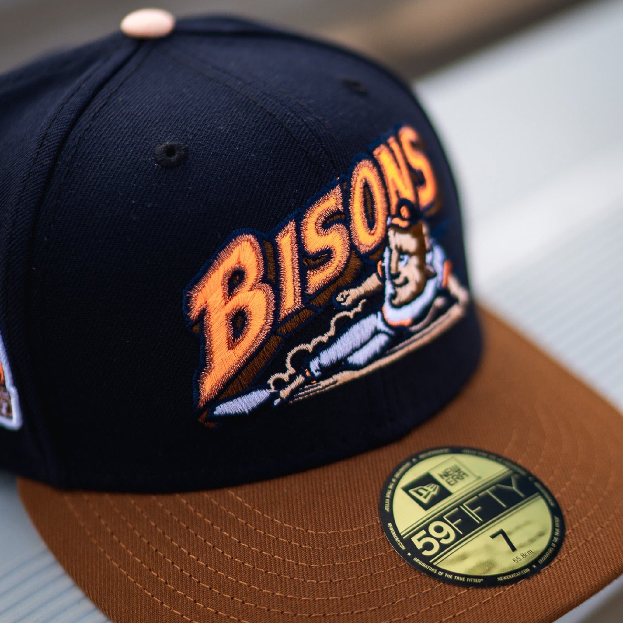 New Era Buffalo Bisons Peach UV (Navy/Peanut) - New Era