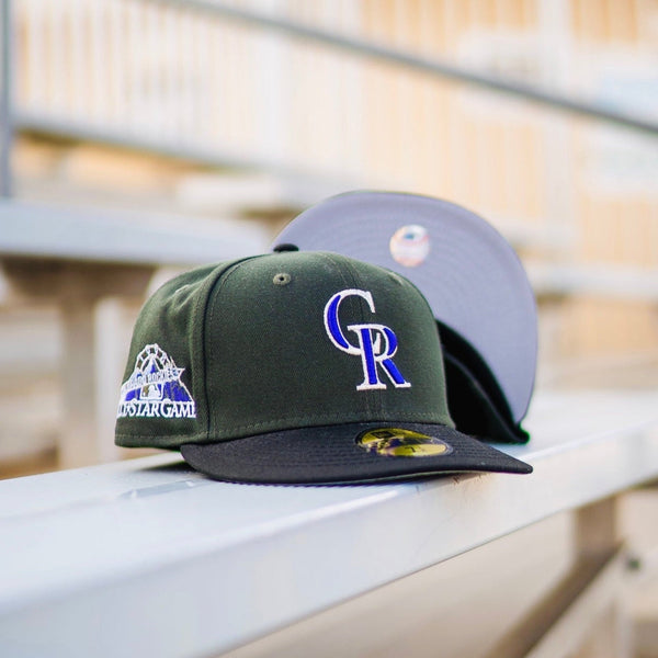 New Era Colorado Rockies 59FIFTY Fitted Hat - Green/ Black 7 5/8