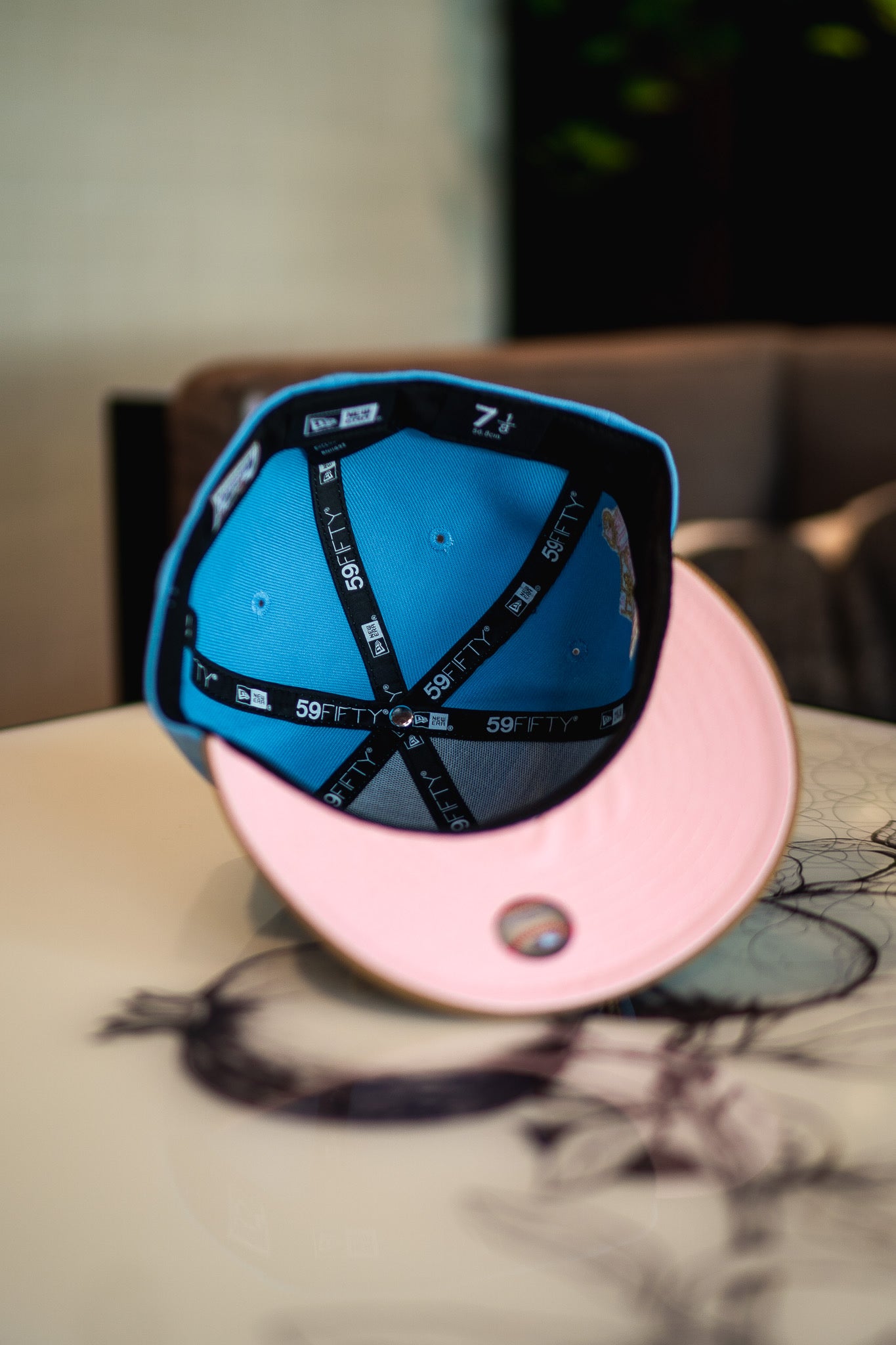 New Era Anaheim Angels 1989 ASG Pink UV (Sky/Wheat) - New Era