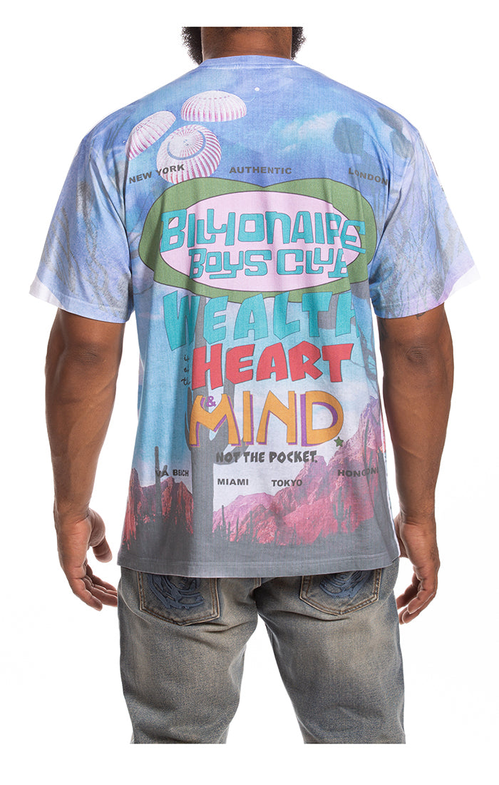 Billionaire Boys Club "Sunrise" SS Knit (Oversized) (White) - Billionaire Boys Club