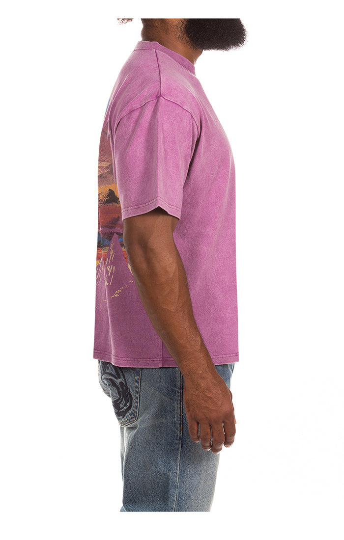 Billionaire Boys "Abyss" SS Tee Boxy Fit (Amethyst) - Billionaire Boys Club
