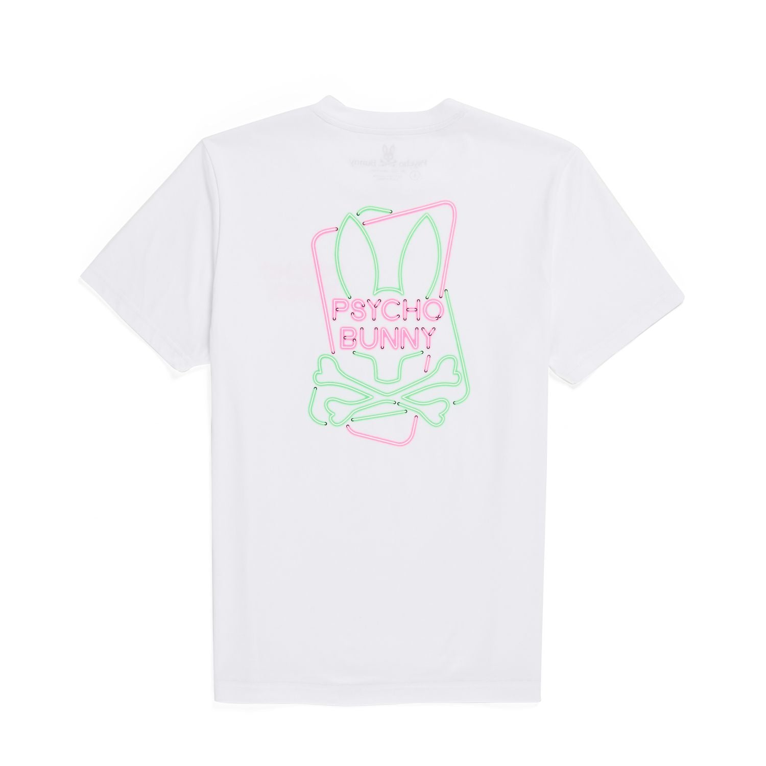 Mens Psycho Bunny Claude Graphic Tee (White) - Psycho Bunny