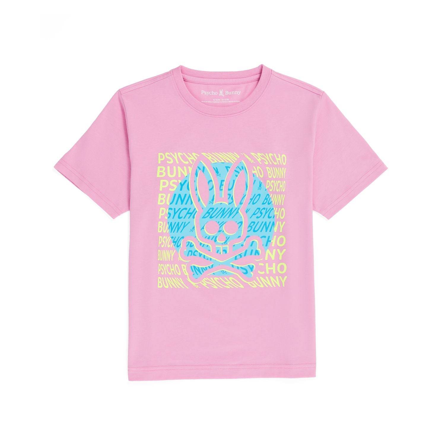 Kids Psycho Bunny Bengal Graphic Tee (Wild Rose) - Psycho Bunny