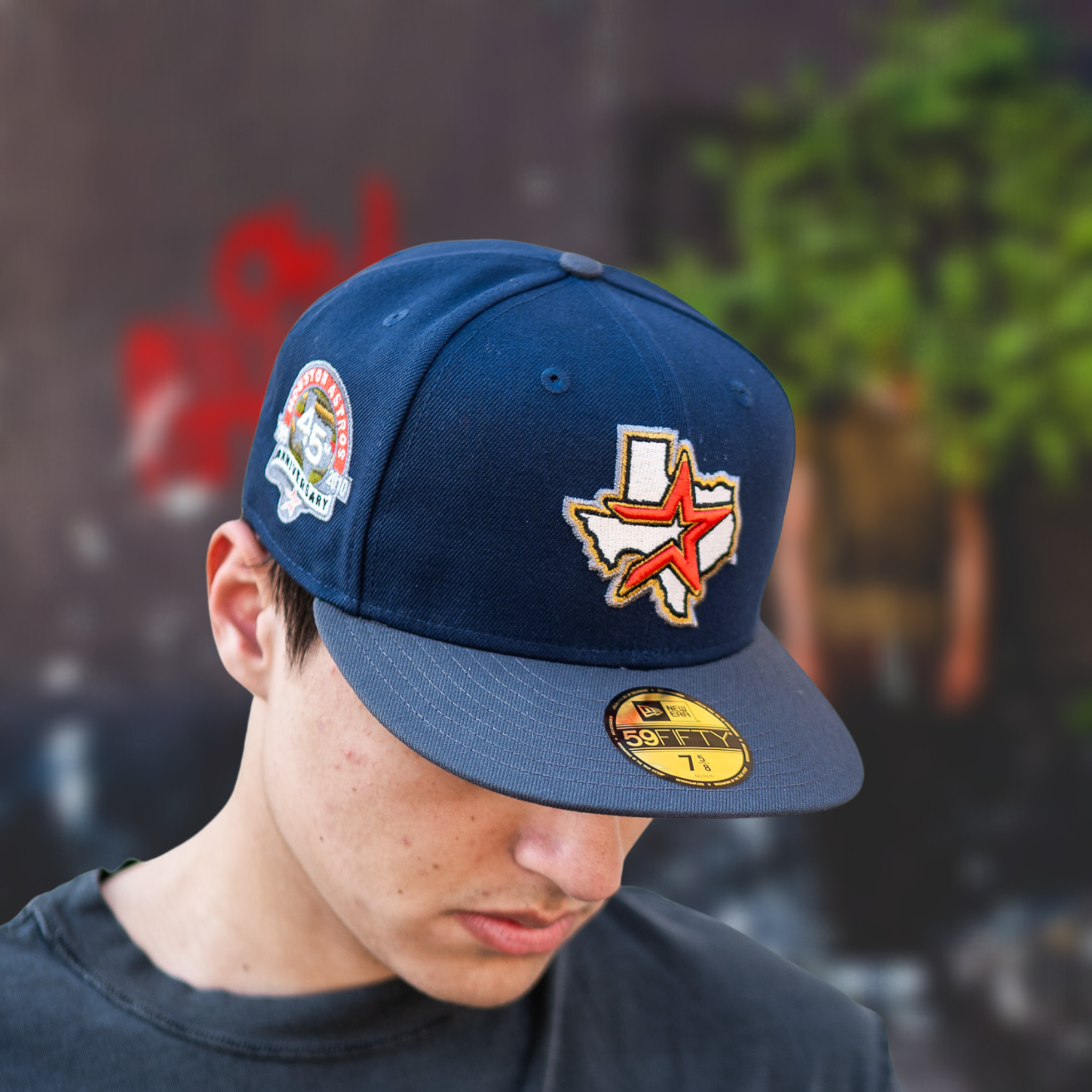 New Era Houston Astros 45th Anniversary Good Green UV (Navy/Slate Grey) - New Era