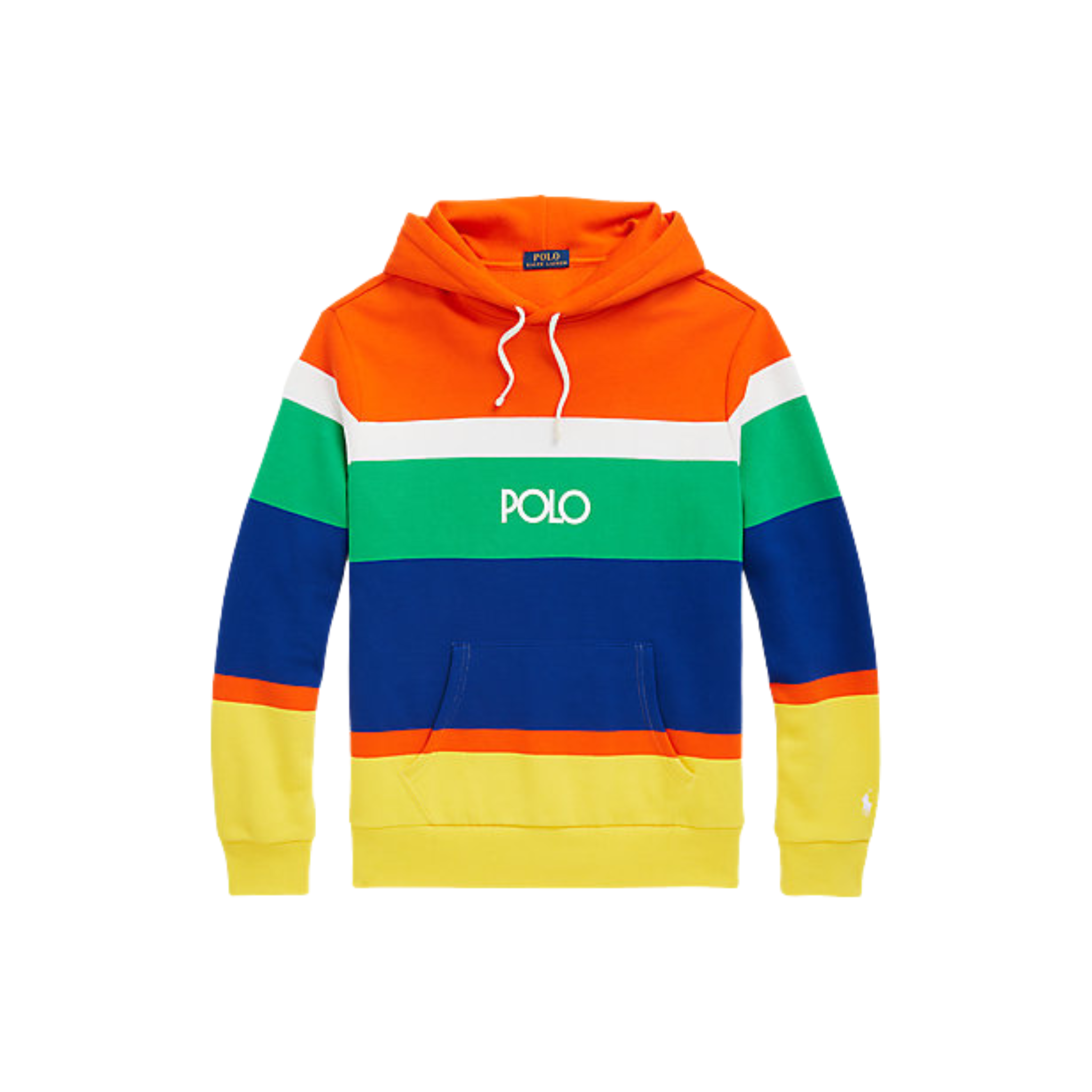 Polo Ralph Lauren Logo Striped Fleece Hoodie - Polo Ralph Lauren