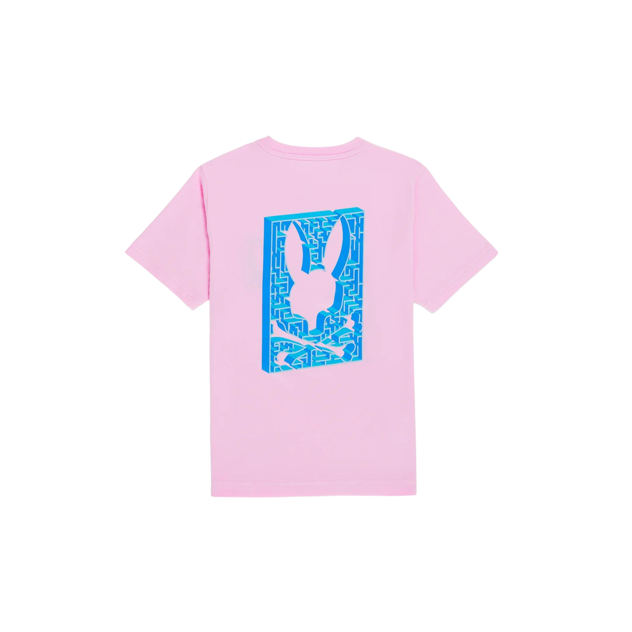 Kids Psycho Bunny Pisani Graphic Tee (Pure Pink) - Psycho Bunny