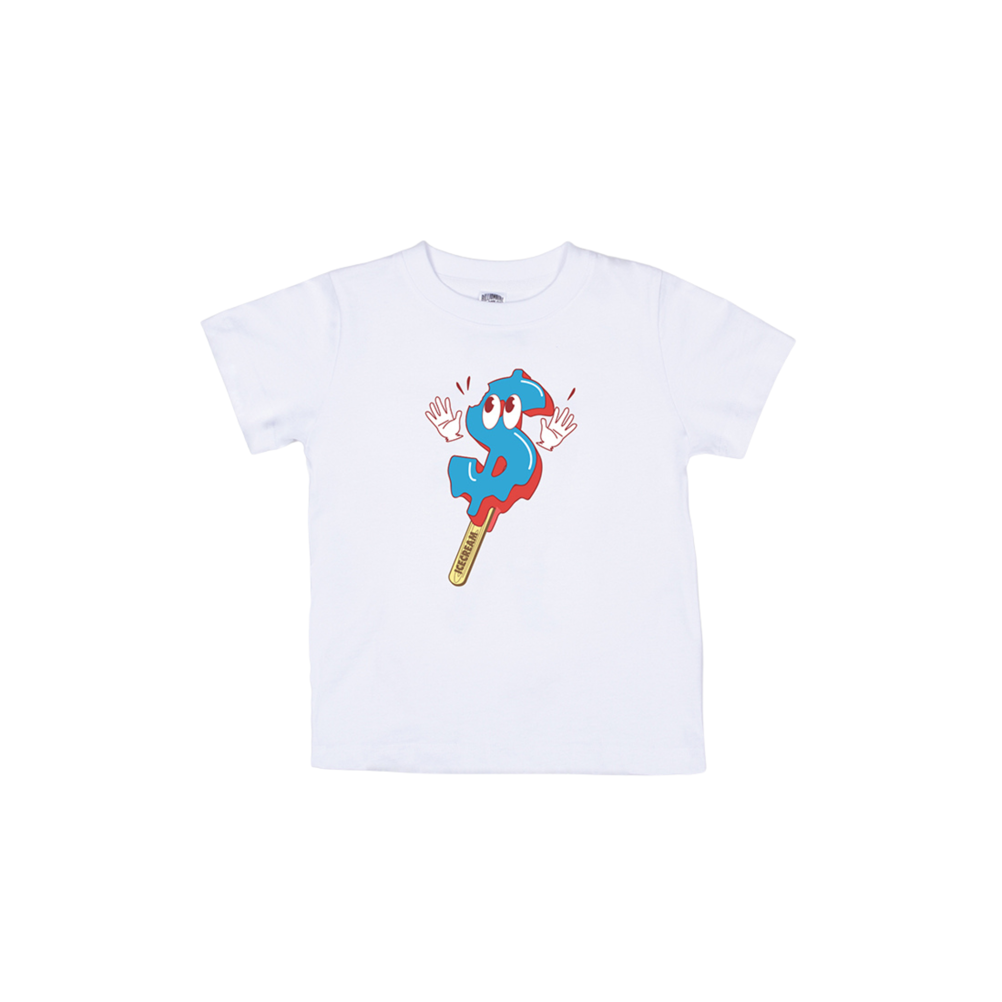 Kid's Ice Cream Popsicles SS Tee (White) - Ice Cream