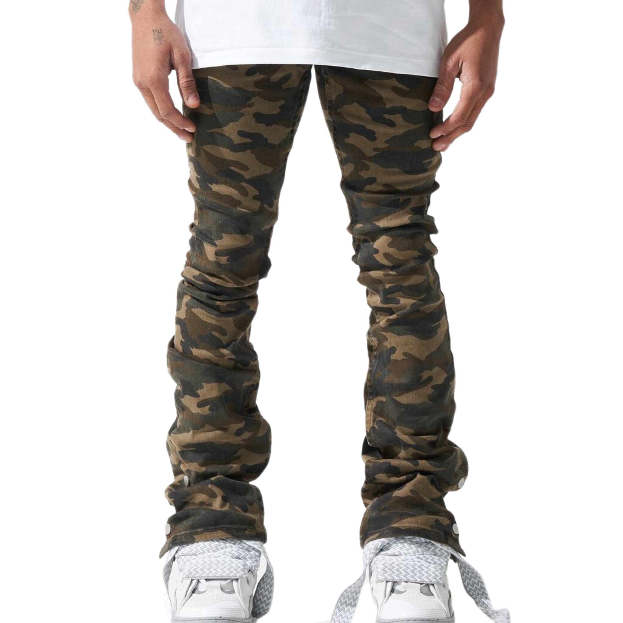 Serenede Element Camo Stacked Jeans - Serenede