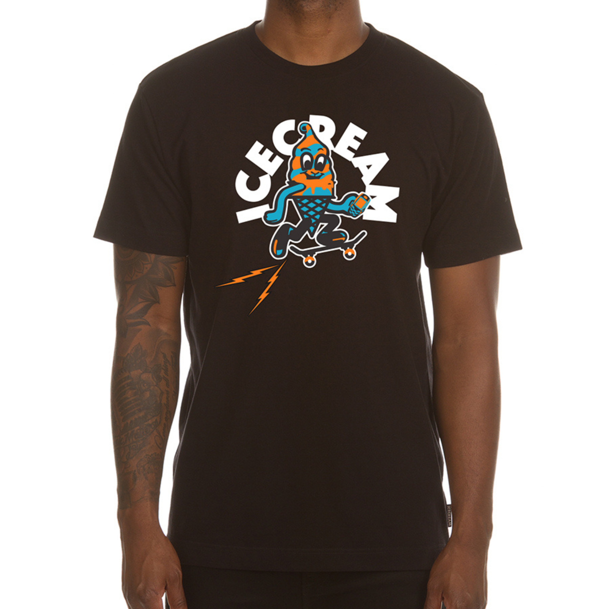 Ice Cream Skate Tuff SS Tee (Black) - Ice Cream