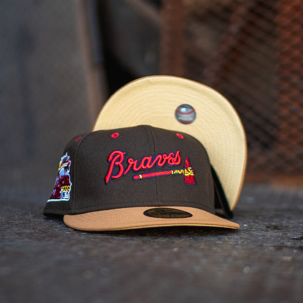 New Era Milwaukee Braves 1957 World Series Red Wool UV (Navy/Mocha)