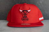 Mitchell & Ness Chicago Bulls Snapback (Red) - Mitchell & Ness