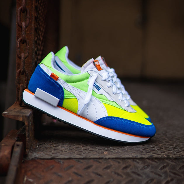 Puma Future Rider Play On (Puma White/Fizzy Lime) | SNEAKER TOWN