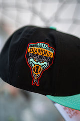 New Era Arizona Diamondbacks 1998 Inaugural Season Orange UV (Black/Mint) - New Era