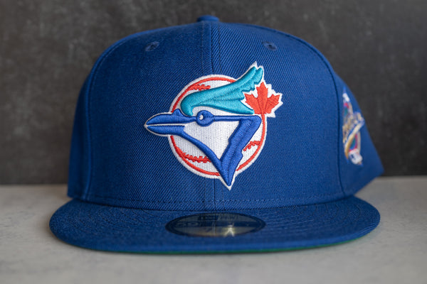 Toronto Blue Jays 1993 World Series 59Fifty New Era Fitted Hats (Blue Green  Under Brim)