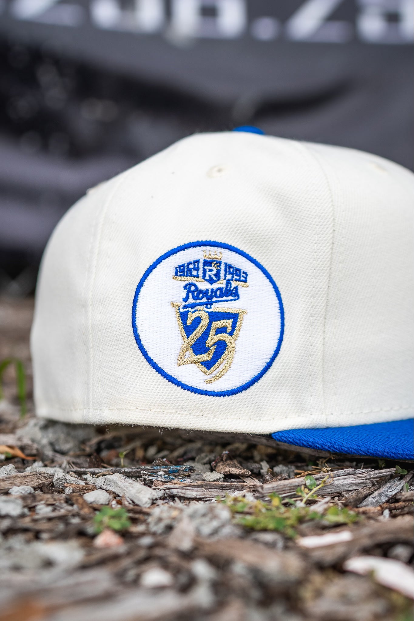 New Era KC Royals 25th Anniversary Green UV (Off White/Royal) - New Era