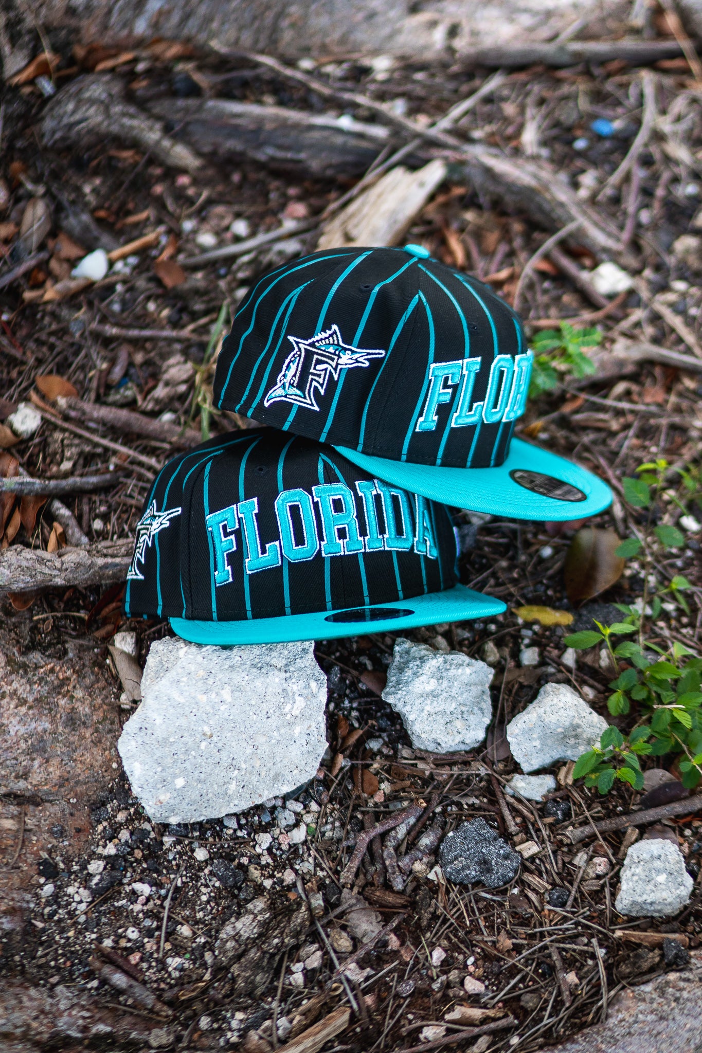 New Era Florida Marlins 1997 WS 9FORTY A-Frame Snapback (Teal