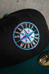 New Era Seattle Mariners 30th Anniversary Purple UV (Black/Pine) - New Era