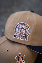 New Era Anaheim Angels 50th Anniversary Blush UV (British Khaki/Navy) - New Era