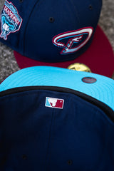 New Era Arizona Diamondback 1998 Inaugural Season Aqua UV (Navy/Cardinal) - New Era