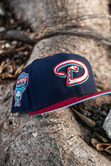 New Era Arizona Diamondback 1998 Inaugural Season Aqua UV (Navy/Cardinal) - New Era