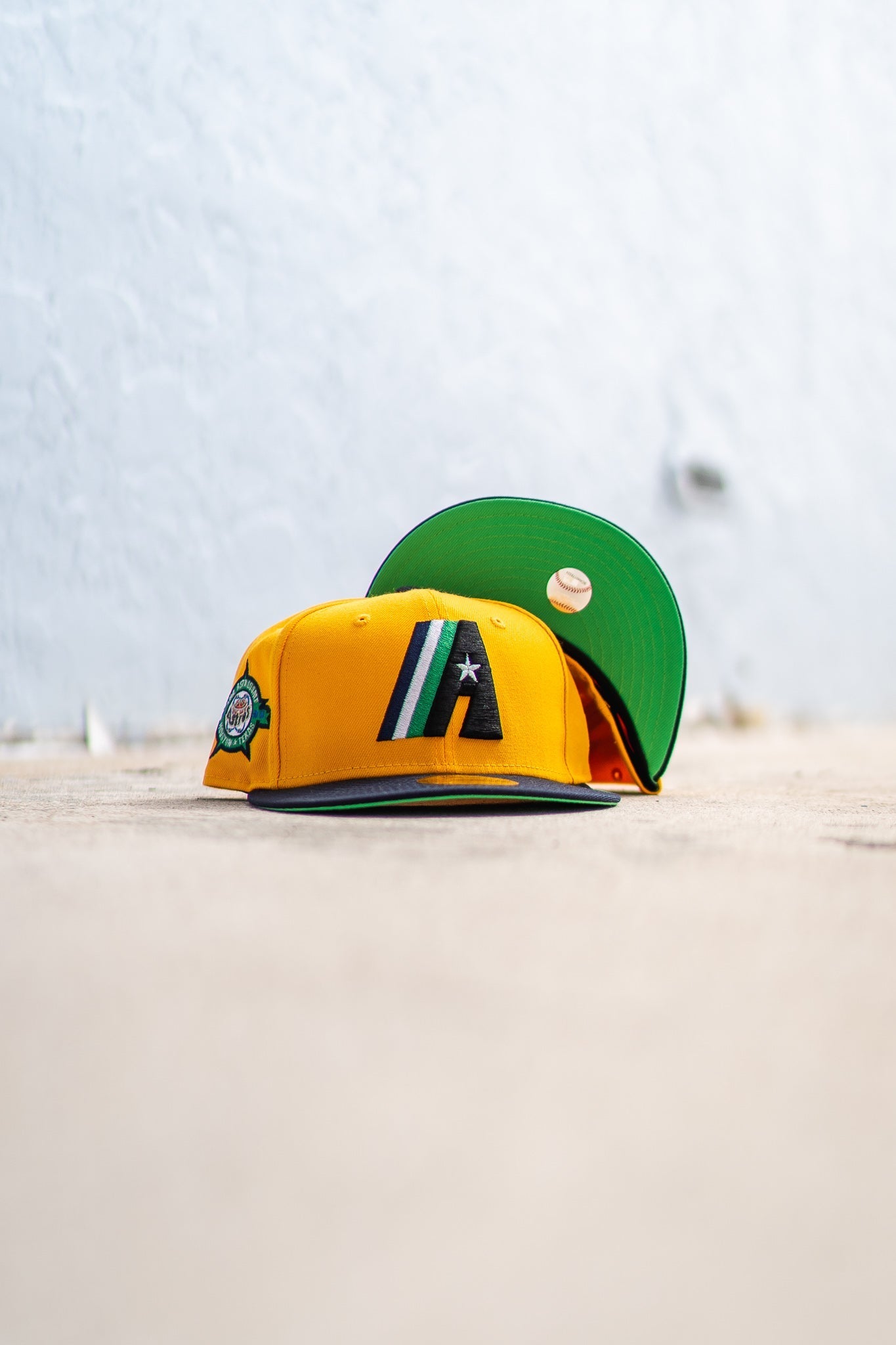 Houston Baseball Hat Rifle Green 1986 Astrodome New Era 59FIFTY Fitted Rifle Green / Orangeade | Snow White / 7 1/2