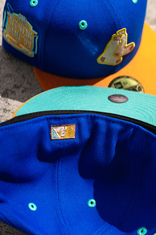 Blue Orange Seattle Mariners 7 1/8 30th Teal Royal Tangerine Sneakertown  Hatclub