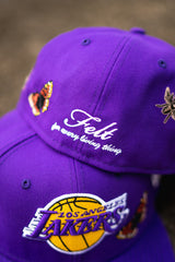 New Era x Felt Los Angeles Lakers Good Grey UV (Purple) - New Era