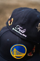 New Era x Felt Golden State Warriors Good Grey UV (Navy) - New Era