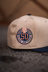 New Era Milwaukee Brewers 50th Anniversary Blush UV (Khaki/Navy) - New Era