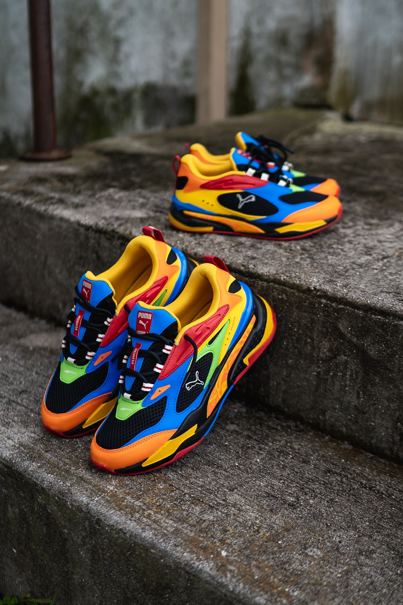 GRADESCHOOL Puma RS-Fast Candy Bar (Black/Multi) - Puma