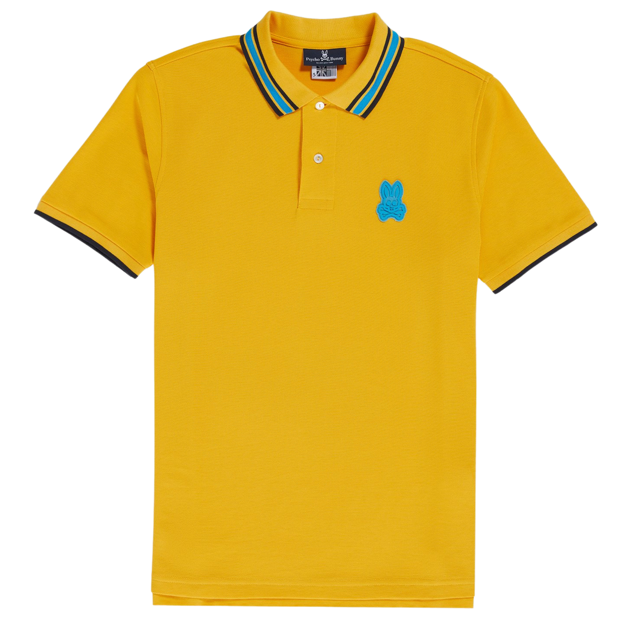 Psycho Bunny Eaton Short Sleeve Polo (Amber Frost) - Psycho Bunny