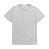 Lacoste Men's Crew Neck Pima Cotton Jersey T-shirt (Grey Chine) - Lacoste