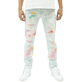 Capital Denim "Drip Trip" Denim (Ice Blue Wash) - Capital Denim