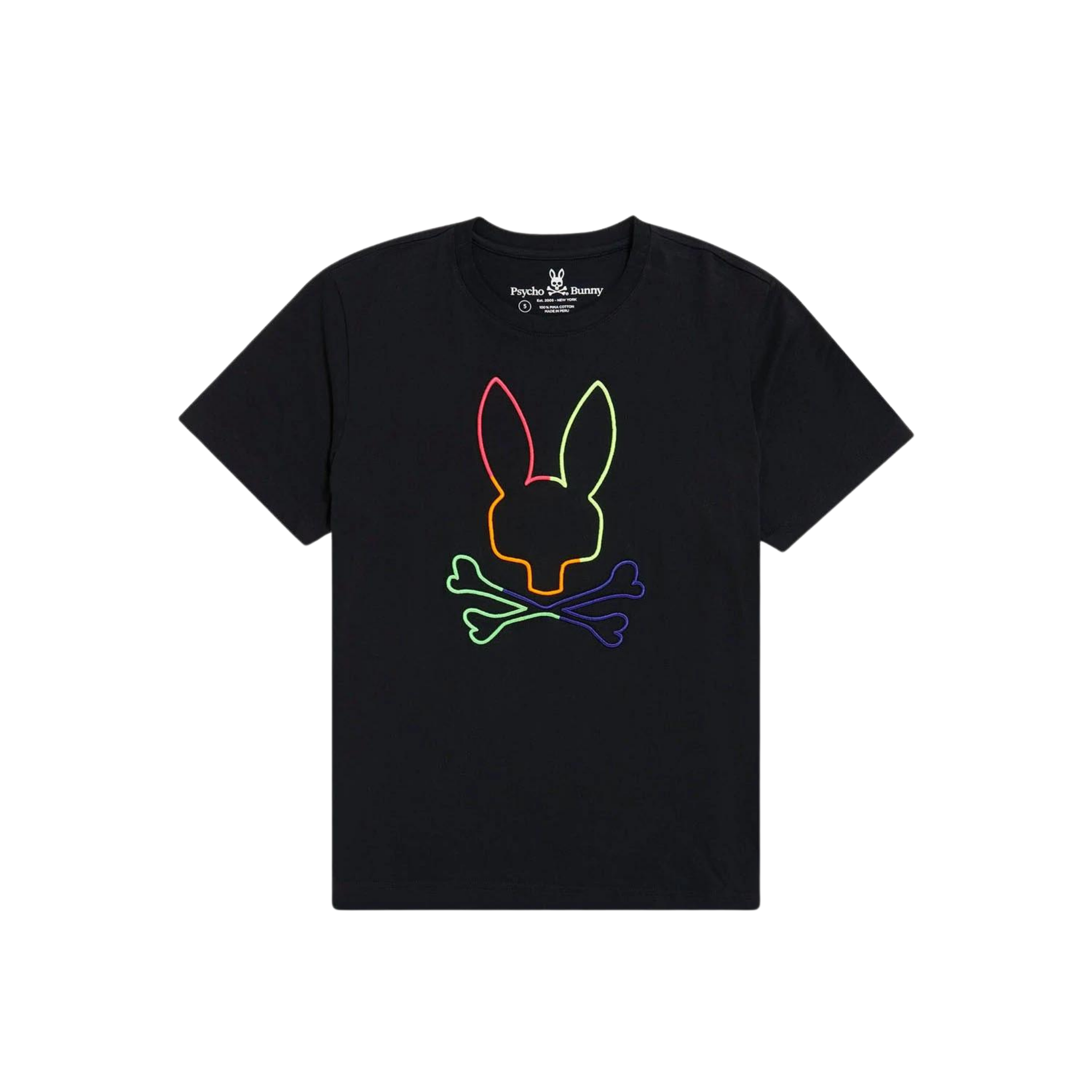 Kid's Psycho Bunny Leo Bunny Tee (Black) - Psycho Bunny