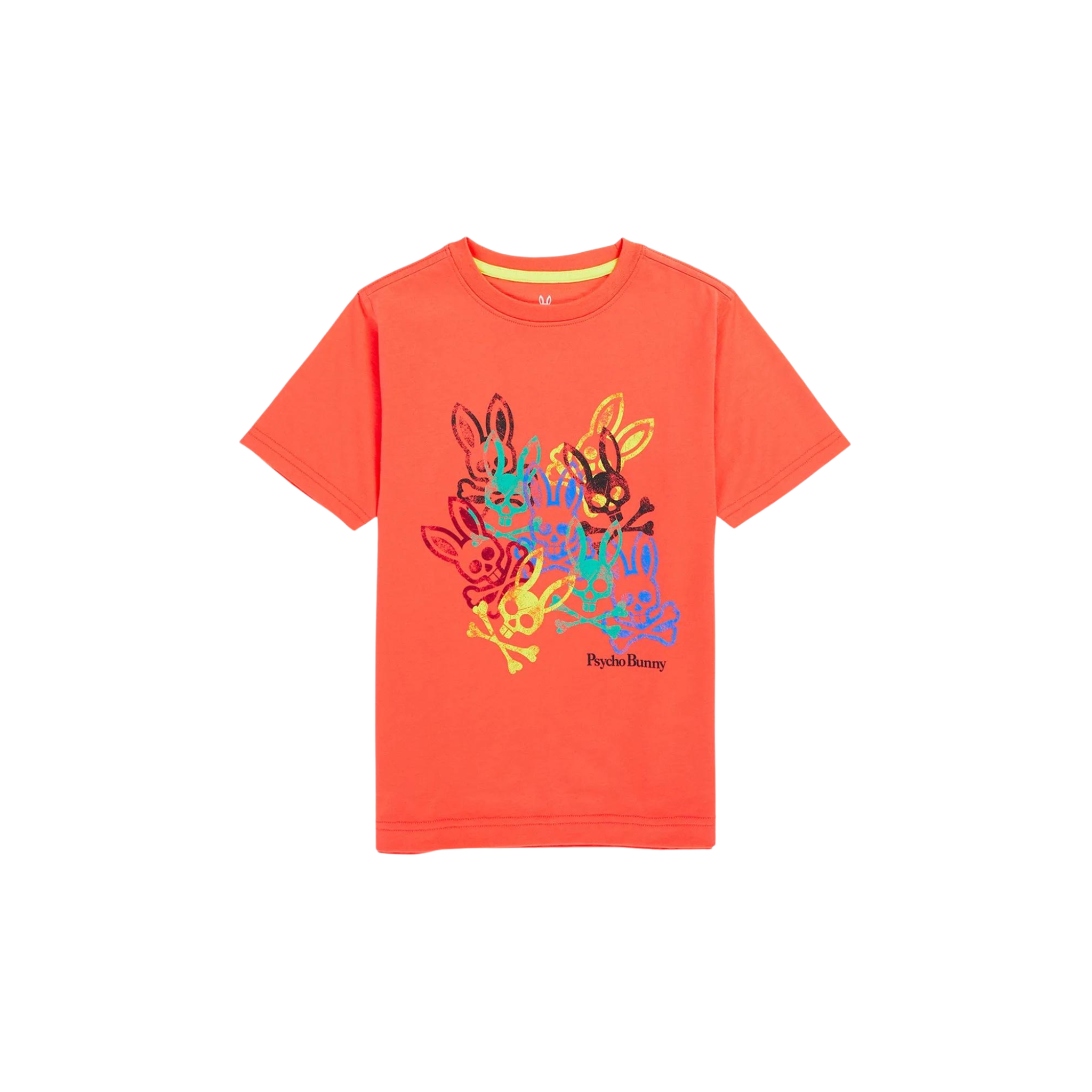 KIDS Psycho Bunny Chrystie Graphic Tee (Orange Burst) - Psycho Bunny