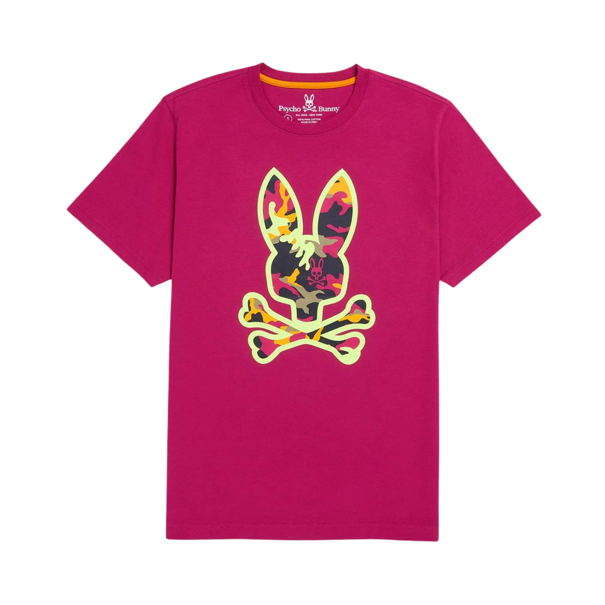 Psycho Bunny Allen Camo Graphic Tee (Wild Berry) - Psycho Bunny