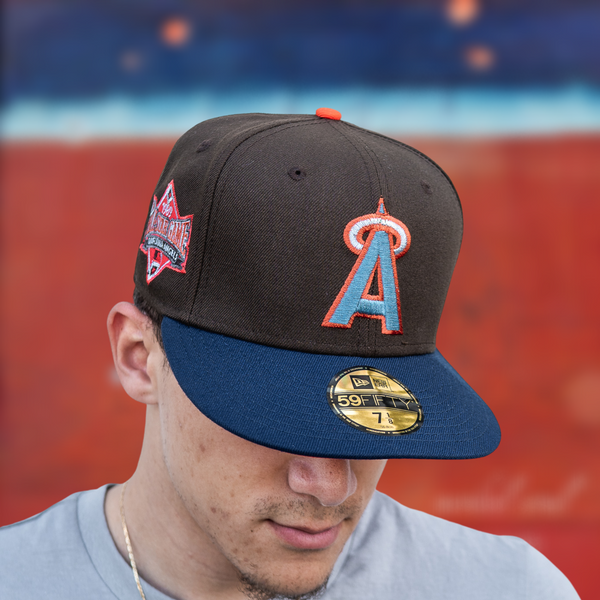 New Era Milwaukee Braves 1957 World Series Red Wool UV (Navy/Mocha